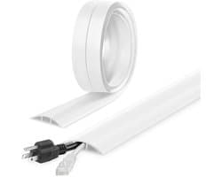 Flexibele Zelfklevende Kabelgoot - 3m x 30mm x 10mm, Voor Kabelbeheer, Bescherming en Versteviging in Huis, Kantoor, School en Magazijn