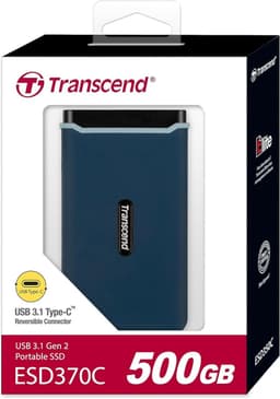 Externe SSD - Draagbare Opslag - Bestanden Overzetten - Schokabsorberend Ontwerp - 500GB - Marineblauw — thumbnail 3