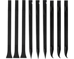 9-delige Plastic Schraperset, Multifunctionele Niet-Kras Schrapers voor het Verwijderen van Labels, Stickers en Vervuiling