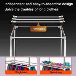Elektrisch Verwarmd Droogrek - Kledingdroger Kast - Kleding Snel Drogen - Met Hetelucht Ventilator - 20 kg Capaciteit - Rood — thumbnail 4