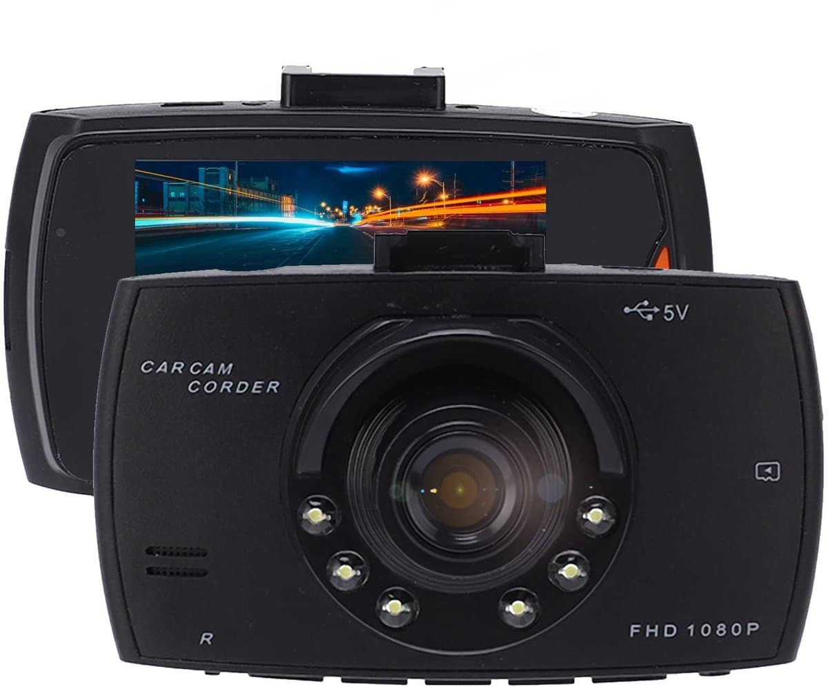 Dailygoody - Dash Cam - 1080P Full HD - Nachtzicht - 170 Graden Groothoek - Parkeermonitor - Zwaartekrachtsensor - Voor auto — afbeelding 1