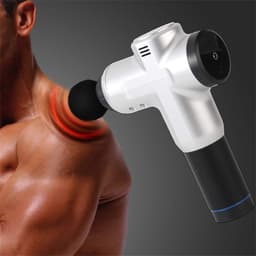 Spier Massager Gun - Fascia Blaster - Spierherstel Versnellen - 4 Verschillende Massagekoppen - 6 Snelheden - Rood — thumbnail 2