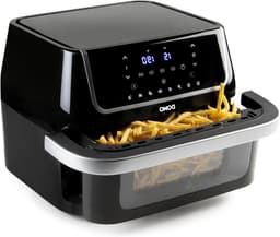 Airfryer met Venster - Hete Lucht Friteuse - Gezond Frituren - Flexibele Capaciteit - 10 Liter - Wit — thumbnail 1