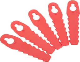 Kunststof Grasmaaiermessen - Vervangende Bladen Tuin - Gazon Onderhouden - Snelle Installatie - 25 stuks - Rood — thumbnail 5