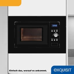 Inbouw Magnetron - Keukenoven Grill - Snel Gerechten Bereiden - 1000 Watt Grillfunctie - 17 Liter Capaciteit - Zwart — thumbnail 5