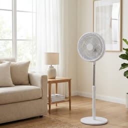Staande Ventilator - Vloerkoeler - Luchtcirculatie Kamer - Automatische Oscillatie - Tot 108.5 cm - Wit — thumbnail 2