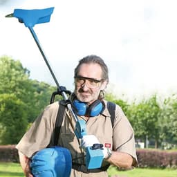 Elektrische Grasmaaier - Gazon Trimmer - Kleine Tuin Onderhoud - Draagbaar Lithium Batterij - 3000 Gram - Groen — thumbnail 2