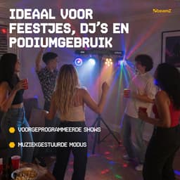 Feestverlichting op statief - BeamZ CLS Triton Partybar - Discolampen - DMX en muziekmodus - RGBW — thumbnail 3
