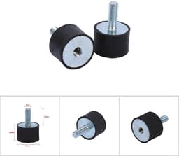 Allecto - Rubber Vibration Mount - Anti Vibration - Hoogwaardige Demping - 4x M8 M6 Rubber Mounts - Geluidsisolatie - Geschikt voor Compressor en P... — thumbnail 3
