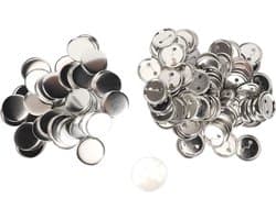 Ronde Knopen Maken Benodigdheden, 100 Sets van 56MM Knoppen met Glad Oppervlak voor Cadeaus en Creatieve Projecten