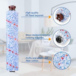5-delige Accessoireset geschikt voor Bissell Crosswave - 2x Borstelrol - 2x HEPA Filter - 1x Krabber - Reserveonderdelen voor Pet Pro & Cordless - Multi-Surface — thumbnail 5