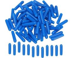 50 stuks rubberen eindkap 2,5 mm ID - flexibele ronde schroefdoppen, draadbeschermers en kabelhoezen voor bouten, schroeven en buizen - zachte rubberen bescherming voor diverse toepassingen