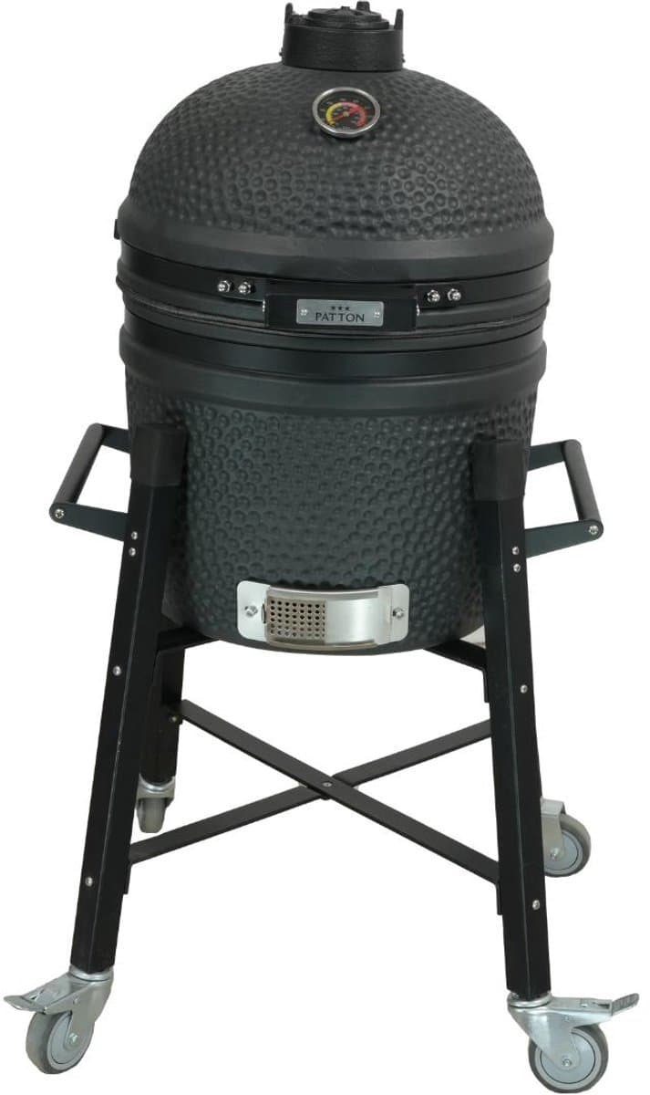Patton Premium Kamado 15 inch met onderstel - zwart — afbeelding 1
