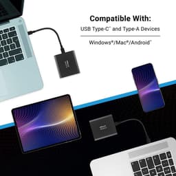 Externe SSD - Draagbare Opslag - Snelle Data Overdracht - USB 3.2 Gen 2x1 - 1TB - Zwart — thumbnail 4