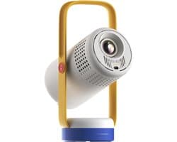 Smart Beamer - Mini Projector - Full HD 1080P - Ingebouwde Batterij - Officieel Google TV - Netflix & YouTube - Sound by JBL - Autofocus & Keystone - Draagbare Beamer - Thuisbioscoop - WiFi & Bluetooth - Outdoor Projector - Blauw