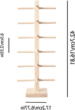 Houten Brilstandaard voor Zonnebrillen, Myopie Brillen en Leesbrillen - Perfecte Presentatie en Organisatie — thumbnail 5