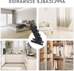 Hoedhouder voor het Opslaan van 5 Hoeden met Schroef voor Diverse Hoeden in Woonkamers, Slaapkamers en Kasten — thumbnail 4