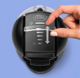 KRUPS NESCAFÉ Dolce Gusto MiniMe KP120810 - Koffiecupmachine - Antraciet / zwart + 1 blauwe mok "Coffee for mama" + roze tegel met hartje + tegelhouder — thumbnail 2
