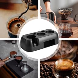 Espresso Tamping Station - Koffie Accessoire - Koffie Bereiden - Verstelbare Hoogte - 51-58 mm - Zwart — thumbnail 3