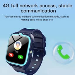 Blackview Z30 Smartwatch - Kids Smartwatch - 1,75" TFT scherm - 800 mAh - 4G Belfunctie - Bluetooth 5.2 - SOS-knop - GPS - LED-zaklamp - Blauw — thumbnail 5