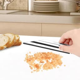 Kruimel Vanger - Tafel Schraper - Snelle Reiniging - Roestvrij Staal - 16 cm - Zilverkleurig — thumbnail 3