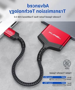 SATA naar USB 3.0 Adapter voor 2.5" Hardeschijven en SSD's, Ondersteunt UASP en Trim, Compatibel met Windows, MacOS en Linux — thumbnail 2