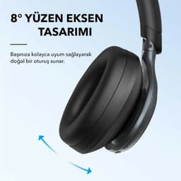 Soundcore Space One by Anker, Draadloze Over-ear Koptelefoon - Headphones - Active Noise Cancelling, Multipoint Connection, 55 uur accuduur, Bluetooth 5.3, LDAC, Hi-Res Certified — thumbnail 15