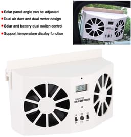 Dailygoods - Dailygoody - Solar Car Cooler - Ventilator - Draagbaar - Wit - Luchtreiniger - Zonne-energie - Geschikt voor auto - Wit — thumbnail 5
