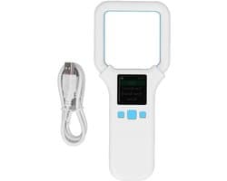 Dier Tag Reader - Huisdier Scanner - Identificatie van Dieren - Ondersteunt Meerdere Protocollen - 135 g - Zwart