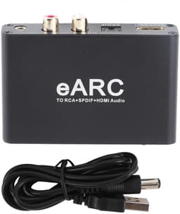 Audio Extractor - Geluid Adapter - Geluid Verbeteren - Meerdere Uitgangen - 24bit 192KHz - Aluminiumkleur — thumbnail 5
