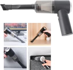 Draagbare Stofzuiger - Handstofzuiger Mini - Bureau Reinigen - Met LED-licht - 0.1L Capaciteit - Wit — thumbnail 3