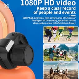 Mini Digitale Camera, 1080P 2MP Kleine Video Camera Met Kleuren Scherm, Polsband, 160 Graden Groothoek, Draagbare Video Recorder Voor Tieners Studenten — thumbnail 5