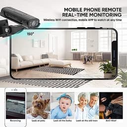 Achteruitrijcamera, 150 graden hitch guide, magnetische lijm, 100% waterdichte hitch camera met bewegingsdetectie real-time monitor voor RV vrachtwagen aanhangwagen — thumbnail 3