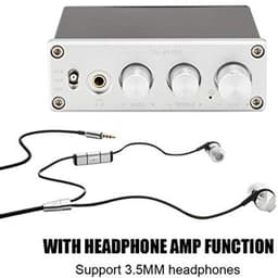 Glasvezel/Coax + PC USB Ingang DAC Decoder, met Hoofdtelefoonversterker Audio Decodering Ondersteuning voor 3.5mm Hoofdtelefoon (Zilver) — thumbnail 2