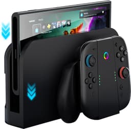 PlayCool Nintendo Switch 2 Accessoirebundel – Complete Reisset met Draagtas, RGB Oplaadstation voor Joy-Cons & Screenprotector met Installatietray — thumbnail 6