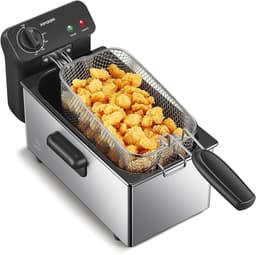 Friteuse - Airfryer - Lekkere Snacks - Cool Zone - 3 Liter - Zilver — thumbnail 1