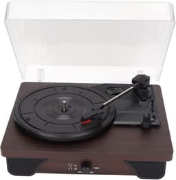 Retro Platenspeler, 3 Snelheden 33/45/78 RPM voor 7in/10in/12in Vinylplaten Draadloze draaitafel LP-speler Bluetooth-speler, ingebouwde stereoluidsprekers, 3,5 mm/0,1 inch AUX-ingang — thumbnail 5