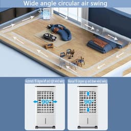 Mobiele Airco - Luchtkoeler Ventilator - Zomerse Hitte - 3-in-1 Functie - 9L Tank - Mechanisch — thumbnail 4