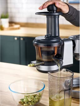 Kenwood KAX720PL SlowJuicer - Elektrische Sapcentrifuge voor Kenwood Keukenmachines - 400ml Capaciteit - Anti-Drupfunctie - Zilvergrijs — thumbnail 4