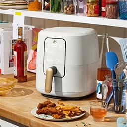 Airfryer met Touchscreen - Heteluchtfriteuse - Snelle Maaltijden Bereiden - Krachtig 1700 Watt Systeem - 227 Kwarts - Wit — thumbnail 3