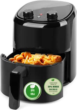 RUX® Mini airfryer - Airfryer - Airfryer klein - Zwart - 28cm x 22cm x 29cm; 2.3 kg — thumbnail 1