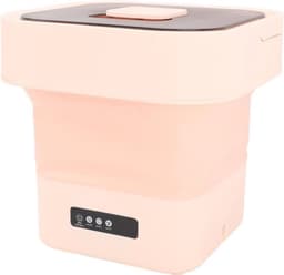 Mini Wasmachine 10 Liter met Automatische Spin Functie en Grote Capaciteit - Opvouwbare Mini Wasmachine voor EU Stopcontact — thumbnail 1