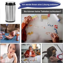 Koffiemolen, elektrische koffiemolen, roestvrijstalen koffiemolen, geschikt voor koffiebonen, specerijen en granen, Europese standaard 220V — thumbnail 4