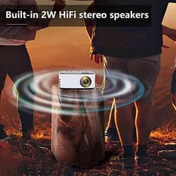 Allecto - Projector - Mini - HD 1080P - Home Cinema - Portable - Outdoor - Wifi - LED Lights - Adapter - Smartphone Tablet Laptop TV Stick - Zwart ... — thumbnail 5