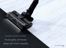 Purifloor® Vertica Steelstofzuiger met UV-C sterilisatie - Maximale zuigkracht en geavanceerde luchtzuiveringstechnologie - Kruimeldief - BLDC motor — thumbnail 3