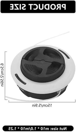 Kop voor Borstelsnijder, Autocut C26-2, Draadkop voor Borstelsnijder, M10 x 1.0, Diameter 15 cm, Universele Grasmaaierkop, Tuingereedschap, Vervangingsonderdeel, Efficiënt Snijden — thumbnail 5