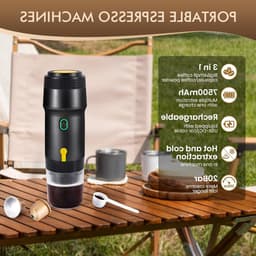 Draagbare Mini Espressomaker voor Auto - Geschikt voor Koffiecapsules en Koffiepoeder - Snelle Verhitting en Ideaal voor Buitengebruik — thumbnail 5