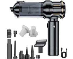 Draagbare Stofzuiger - Handstofzuiger Accu - Auto Keuken Schoon - 4-in-1 Blazen Zuigen - 22000 Pa - Zwart