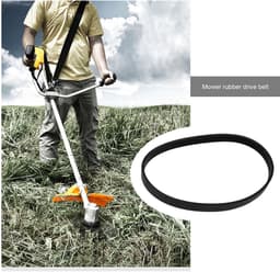 Dailygoods- Aandrijfriem Rubber 14mm Breedte - Gesloten Lus - 490mm Omtrek - Compatibel met Qualcast M2E1032M/M2E1232M - Duurzaam - Slijtvast - Grasmaaierriem — thumbnail 4