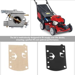 Dailygoods- Carburettorkit 1 Set - Compatibel met Walbro/Husqvarna - Kunststof/Papier/IJzer - Flexibel Membraan - Grasmaaier/Kettingzaag - Carburateurkit — thumbnail 5